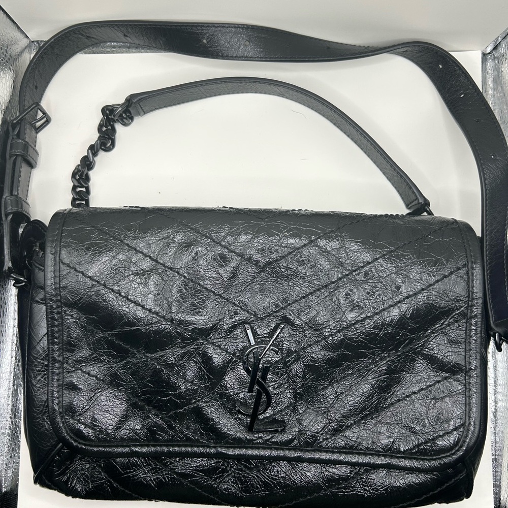 Yves Saint Laurent Quilted Black Shoulder Bag